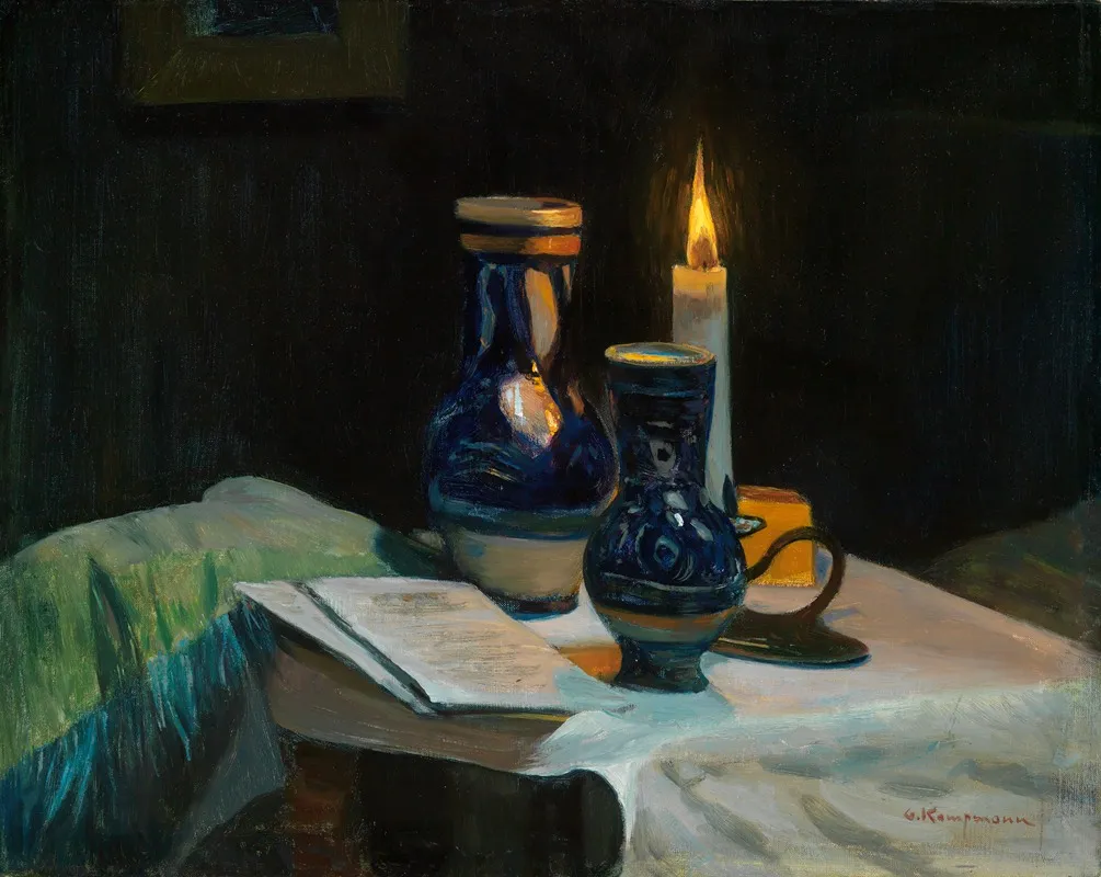 Zwielicht by Gustav Kampmann - Canvas Print